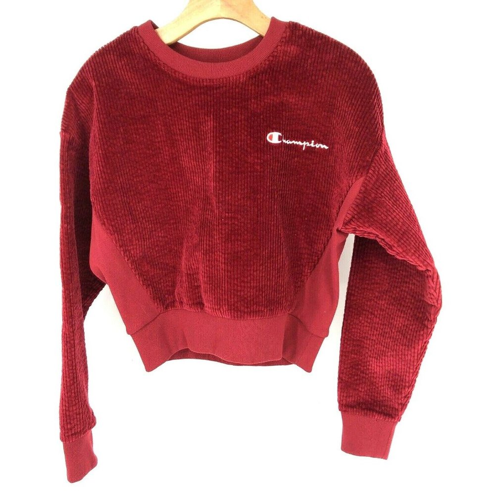 Champion Womens Corduroy Reverse Weave Crop Sweats